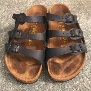 Navy Florida Birkenstocks